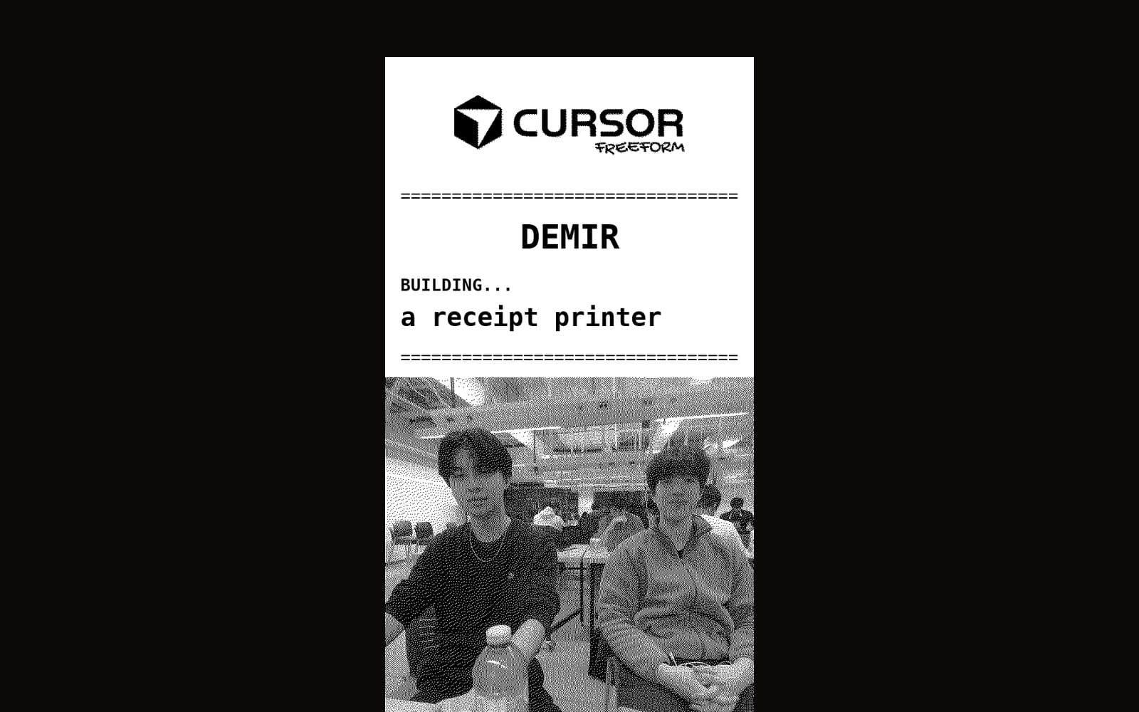 Cursor Receipts